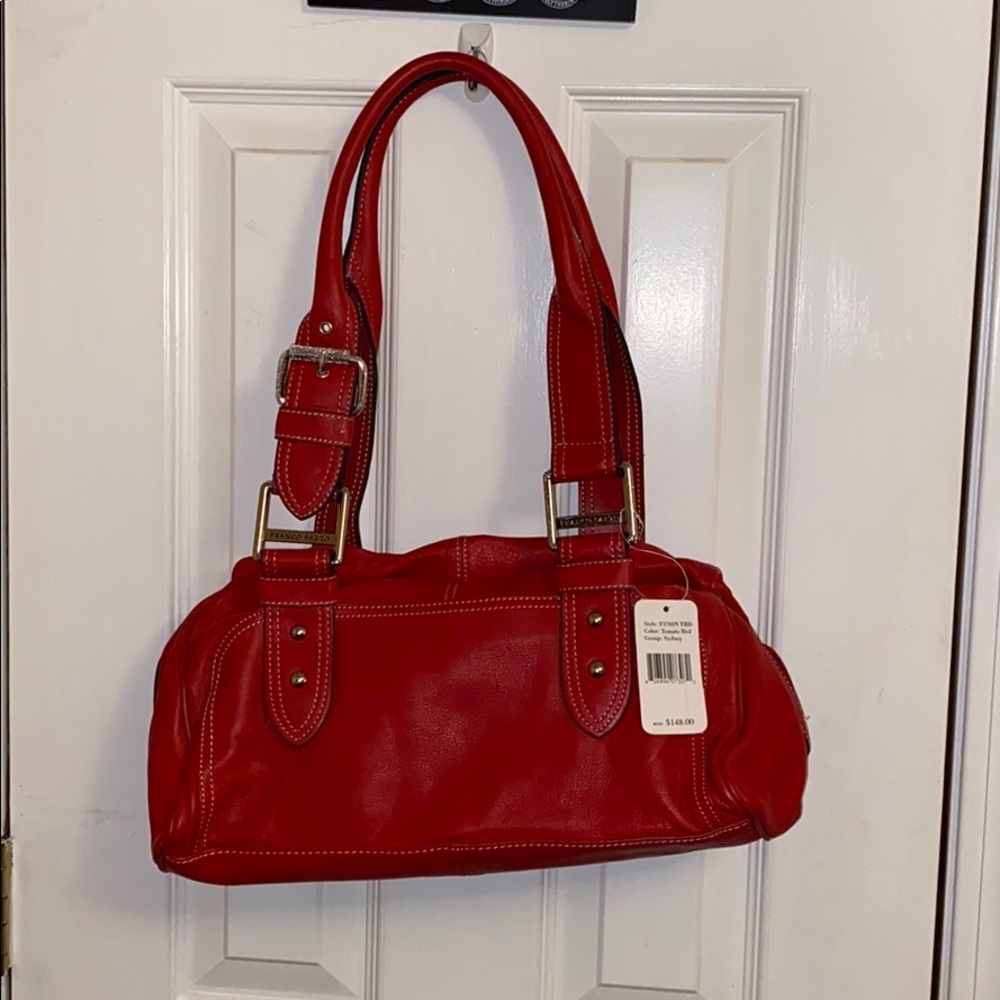 NWT Red Leather Franco Sarto Purse